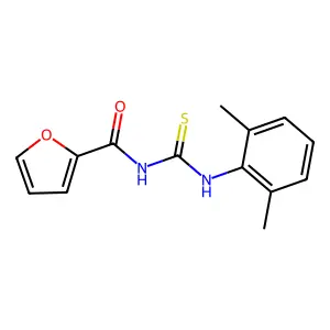 N-[(2,6-dimethylphenyl)carbamothioyl]furan-2-carboxamide structure