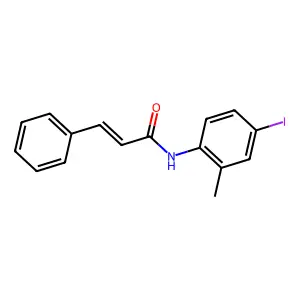 (E)-N-(4-iodo-2-methylphenyl)-3-phenylprop-2-enamide structure