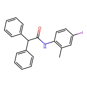 N-(4-iodo-2-methylphenyl)-2,2-diphenylacetamide structure