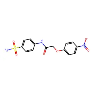 2-(4-nitrophenoxy)-N-(4-sulfamoylphenyl)acetamide structure