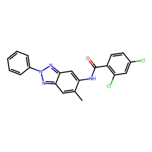 2,4-dichloro-N-(6-methyl-2-phenylbenzotriazol-5-yl)benzamide structure
