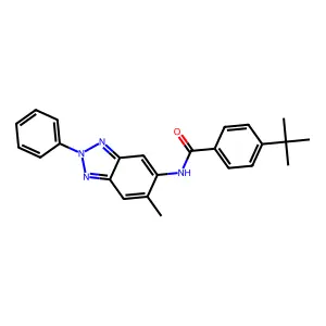 4-tert-butyl-N-(6-methyl-2-phenylbenzotriazol-5-yl)benzamide structure