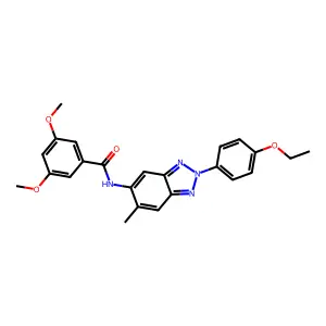 N-[2-(4-ethoxyphenyl)-6-methylbenzotriazol-5-yl]-3,5-dimethoxybenzamide structure