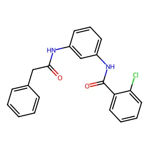 2-chloro-N-{3-[(phenylacetyl)amino]phenyl}benzamide structure