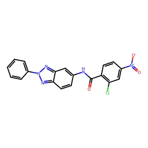 2-chloro-4-nitro-N-(2-phenylbenzotriazol-5-yl)benzamide structure