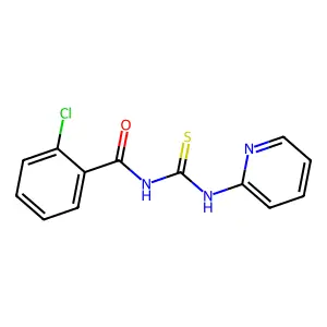 2-chloro-N-(pyridin-2-ylcarbamothioyl)benzamide structure