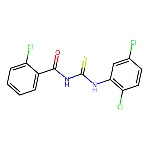 2-chloro-N-[(2,5-dichlorophenyl)carbamothioyl]benzamide structure