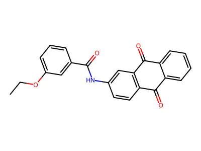 N-(9,10-dioxoanthracen-2-yl)-3-ethoxybenzamide structure