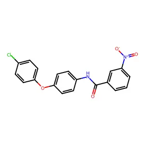 N-[4-(4-chlorophenoxy)phenyl]-3-nitrobenzamide structure