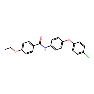 N-[4-(4-chlorophenoxy)phenyl]-4-ethoxybenzamide structure