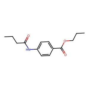 Propyl 4-(butanoylamino)benzoate structure