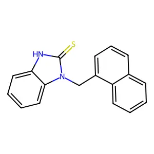 3-(naphthalen-1-ylmethyl)-1H-benzimidazole-2-thione structure