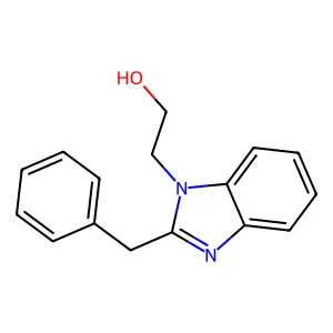 Ethanol, 2-(2-benzyl-1-benzimidazolyl)- structure