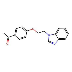 1-{4-[2-(1H-benzimidazol-1-yl)ethoxy]phenyl}ethanone structure