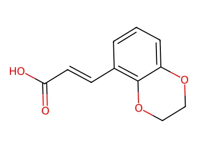 3-(2,3-Dihydro-1,4-benzodioxin-5-yl)prop-2-enoic acid structure