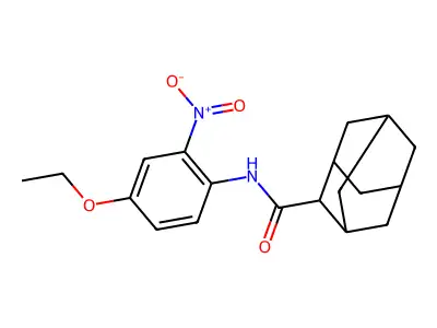 N-{4-ethoxy-2-nitrophenyl}-2-adamantanecarboxamide structure