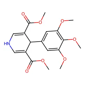 Dimethyl 4-(3,4,5-trimethoxyphenyl)-1,4-dihydropyridine-3,5-dicarboxylate structure