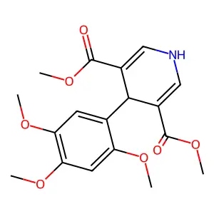 Dimethyl 4-(2,4,5-trimethoxyphenyl)-1,4-dihydropyridine-3,5-dicarboxylate structure