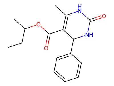 Butan-2-yl 6-methyl-2-oxo-4-phenyl-1,2,3,4-tetrahydropyrimidine-5-carboxylate structure