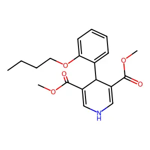 Dimethyl 4-(2-butoxyphenyl)-1,4-dihydropyridine-3,5-dicarboxylate structure