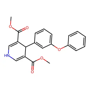 Dimethyl 4-(3-phenoxyphenyl)-1,4-dihydropyridine-3,5-dicarboxylate structure