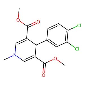 Dimethyl 4-(3,4-dichlorophenyl)-1-methyl-1,4-dihydro-3,5-pyridinedicarboxylate structure