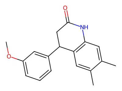 4-(3-methoxyphenyl)-6,7-dimethyl-3,4-dihydro-1H-quinolin-2-one structure