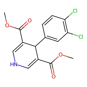 Dimethyl 4-(3,4-dichlorophenyl)-1,4-dihydropyridine-3,5-dicarboxylate structure