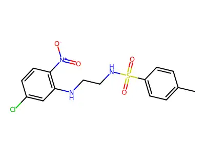 N-[2-(5-chloro-2-nitroanilino)ethyl]-4-methylbenzenesulfonamide structure