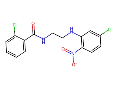 2-chloro-N-[2-(5-chloro-2-nitroanilino)ethyl]benzamide structure