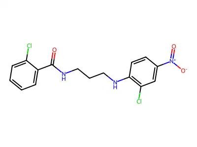 2-chloro-N-[3-(2-chloro-4-nitroanilino)propyl]benzamide structure