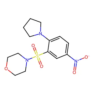 4-(5-Nitro-2-pyrrolidin-1-ylphenyl)sulfonylmorpholine structure