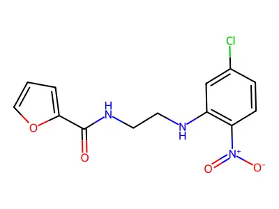 N-[2-(5-chloro-2-nitroanilino)ethyl]furan-2-carboxamide structure