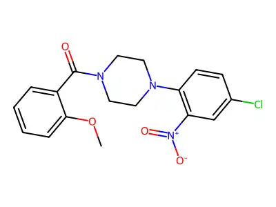 [4-(4-Chloro-2-nitrophenyl)piperazin-1-yl]-(2-methoxyphenyl)methanone structure