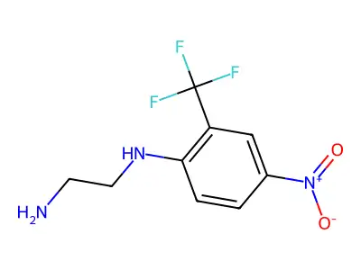 N1-(4-Nitro-2-trifluoromethyl-phenyl)-ethane-1,2-diamine structure