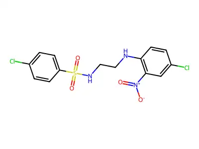 4-chloro-N-[2-(4-chloro-2-nitroanilino)ethyl]benzenesulfonamide structure