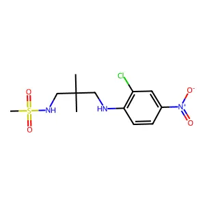 N-[3-(2-Chloro-4-nitroanilino)-2,2-dimethylpropyl]methanesulfonamide structure