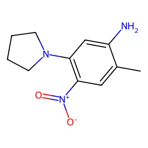 2-Methyl-4-nitro-5-(pyrrolidin-1-yl)aniline structure