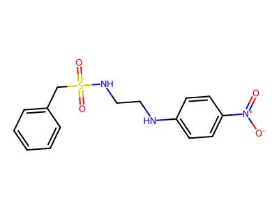 N-[2-(4-nitroanilino)ethyl]-1-phenylmethanesulfonamide structure