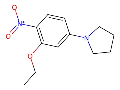 1-(3-Ethoxy-4-nitrophenyl)pyrrolidine structure