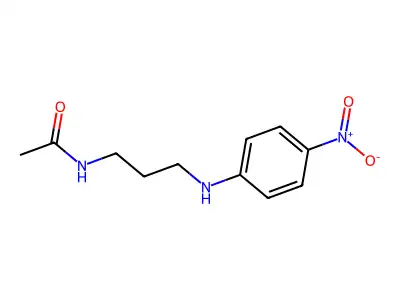 N-{3-[(4-nitrophenyl)amino]propyl}acetamide structure