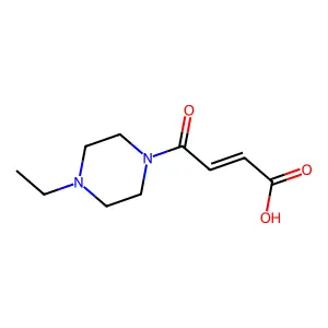 (E)-4-(4-ethylpiperazin-1-yl)-4-oxobut-2-enoic acid structure