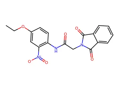 2-(1,3-dioxoisoindolin-2-yl)-N-(4-ethoxy-2-nitrophenyl)acetamide structure