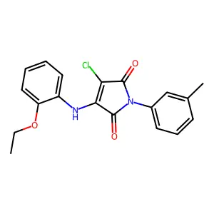 3-Chloro-4-(2-ethoxyanilino)-1-(3-methylphenyl)pyrrole-2,5-dione structure