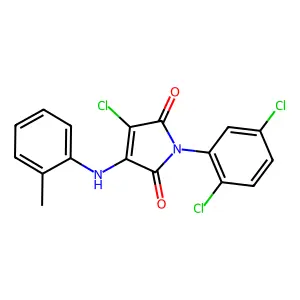3-Chloro-1-(2,5-dichlorophenyl)-4-(2-methylanilino)pyrrole-2,5-dione structure