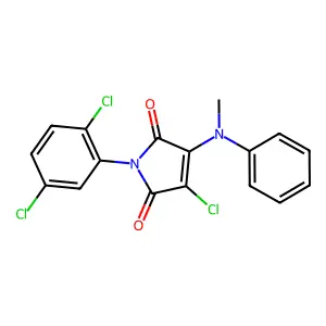 3-chloro-1-(2,5-dichlorophenyl)-4-(methylanilino)-1H-pyrrole-2,5-dione structure
