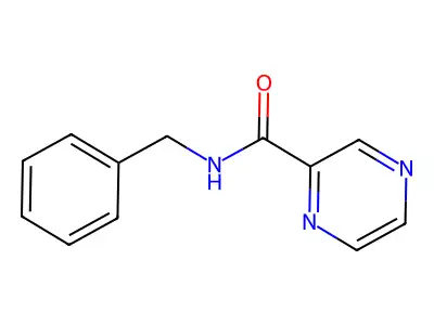 N-benzylpyrazine-2-carboxamide structure