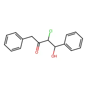 3-Chloro-4-hydroxy-1,4-diphenyl-2-butanone structure