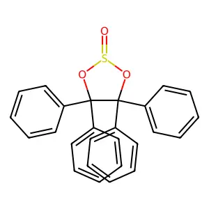4,4,5,5-Tetraphenyl-1,3,2-dioxathiolane 2-oxide structure