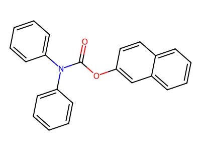 naphthalen-2-yl N,N-diphenylcarbamate structure